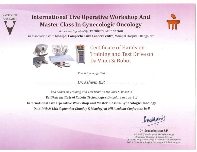 Gynaecologic Oncology Operative Workshop — Operative workshop