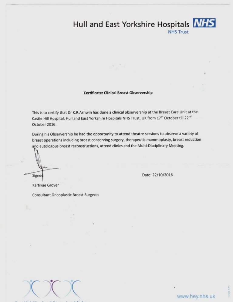 Breast Fellowship — Hull, United Kingdom
