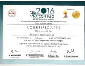 State and national conference certificate