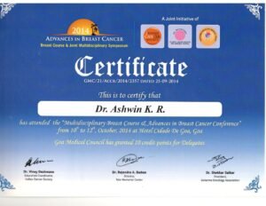 State and national conference certificate