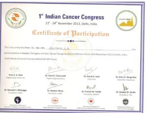 State and national conference certificate