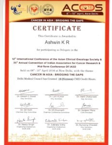State and national conference certificate