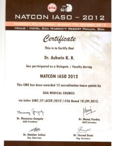 State and national conference certificate
