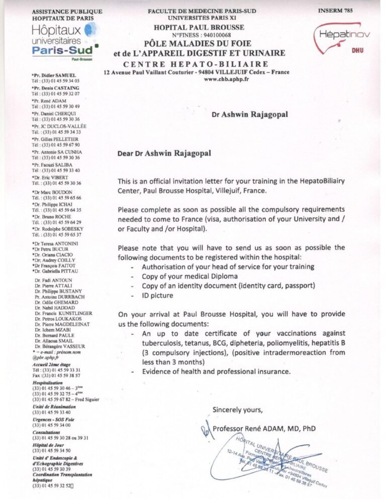 Liver Surgery Fellowship — Paris, France