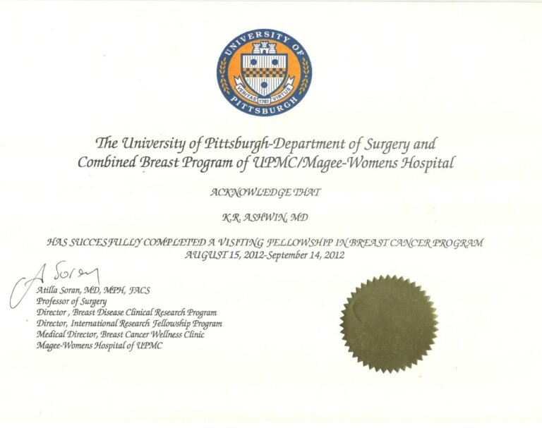 Breast Oncology Fellowship — Pittsburgh, USA