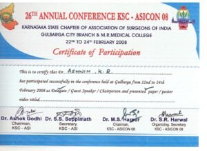 State and national conference certificate