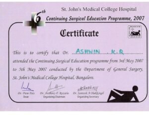 State and national conference certificate